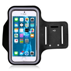 iPhone SE 2022 / 2020 / 8 / 7 Sports Armband with Key Pocket (Black) iPhone SE 2022 / 2020 / 8 / 7 Sports Armband with Key Pocket (Black)